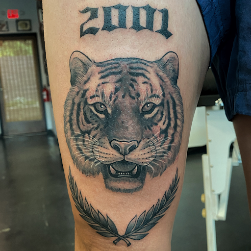 Explore black and grey tattoos sleeves ideas, creative tattoo ideas in Raleigh, available at Raleigh Tattoo Company