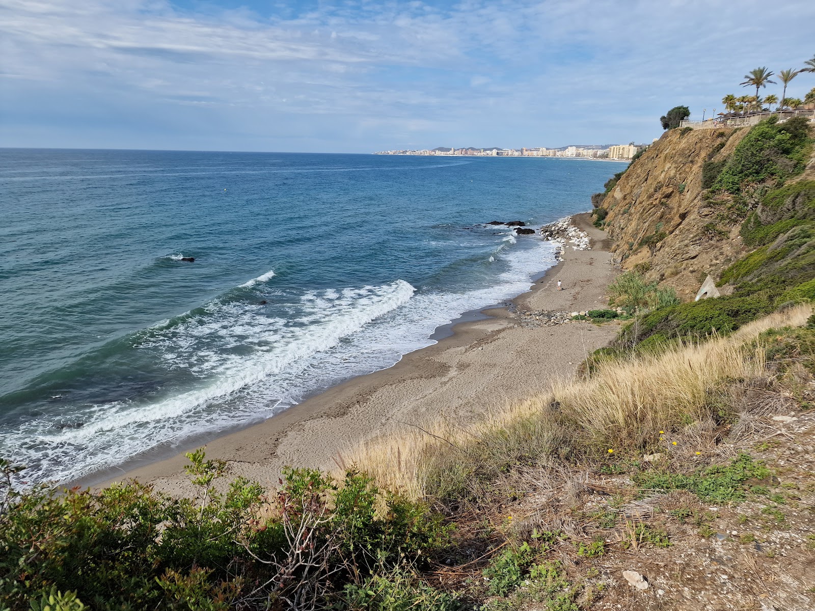 Foto von Playa de Tajo de la Soga mit grauer sand Oberfläche