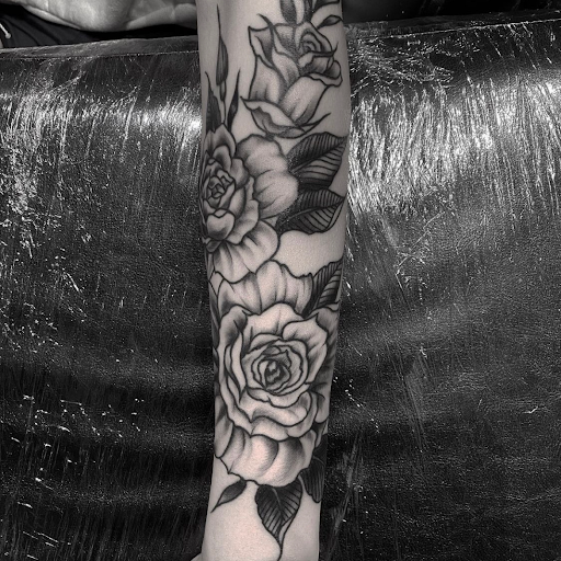 Explore forbidden love tattoo ideas, creative tattoo ideas in Milford, available at Grindhouse Gallery Tattoo