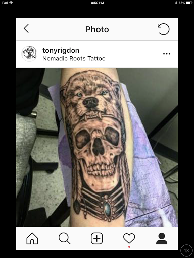 Explore halloween tattoo ideas for guys, creative tattoo ideas in Milford, available at Nomadic Roots Tattoo