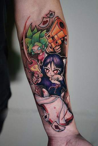 Explore small shoulder tattoo ideas, creative tattoo ideas in Alhambra, available at Cypher tattoo