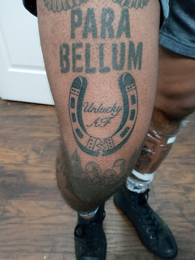 Explore stamp tattoo ideas, creative tattoo ideas in Calhoun, available at Velvet Panther Tattoo and Piercing