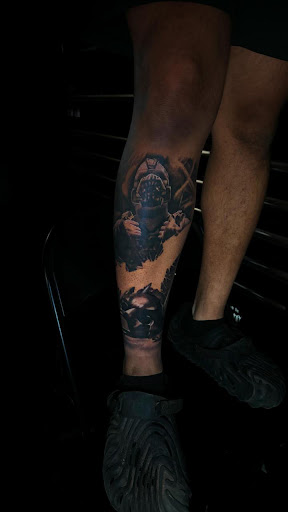 Explore war tattoo ideas, creative tattoo ideas in Dallas, available at Controversy Ink Tattoo Studio
