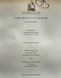 Menu du Berggaststätte Maltermeister Turm à Goslar
