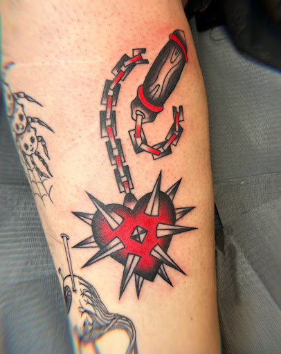 Explore heart surgery tattoo ideas, creative tattoo ideas in Dallas, available at Cedar Springs Tattoo & Piercing