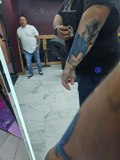 Explore rose and butterfly tattoo ideas, creative tattoo ideas in Apple Valley, available at Saints X Sinners Tattoo