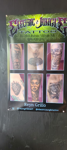 Explore dead dog tattoo ideas, creative tattoo ideas in Pahoa, available at Electric Jungle Tattoo