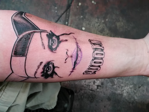 Explore warrior tattoo ideas male, creative tattoo ideas in Franklin, available at The Rue Morgue Tattoo Gallery
