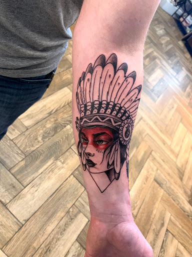 Explore m&m tattoo ideas, creative tattoo ideas in Rapid City, available at Pinup Parlor Tattoo Studio