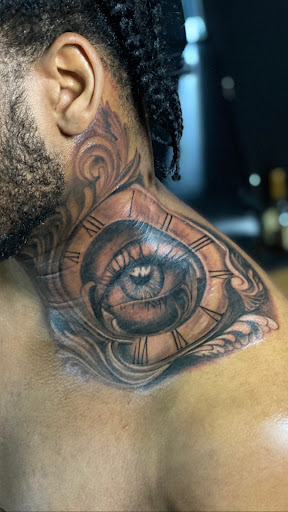 Explore black hole tattoo ideas, creative tattoo ideas in Brooklyn, available at Mayan Pro