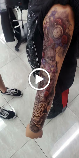 Explore sewing tattoo ideas, creative tattoo ideas in Westminster, available at Sick Dogs Tattoo and Piercing