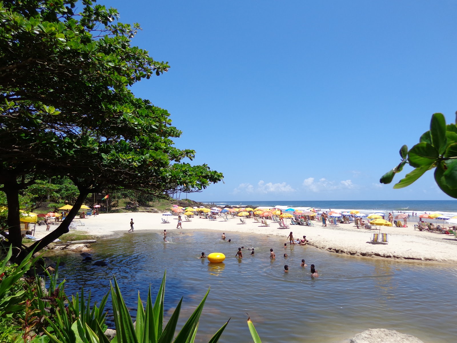 Foto di Praia da Tiririca circondato da montagne