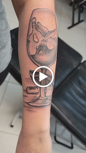 Explore small frog tattoo ideas, creative tattoo ideas in Saint Petersburg, available at Edens Apple Tattoos and Piercings