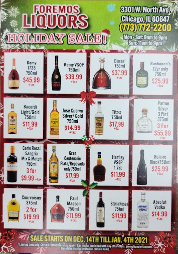Liquor Store «Arcadia Foremost Liquors», reviews and photos, 3301 W North Ave, Chicago, IL 60647, USA