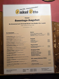 Restaurant Onkel Otto à Stuttgart (la carte)