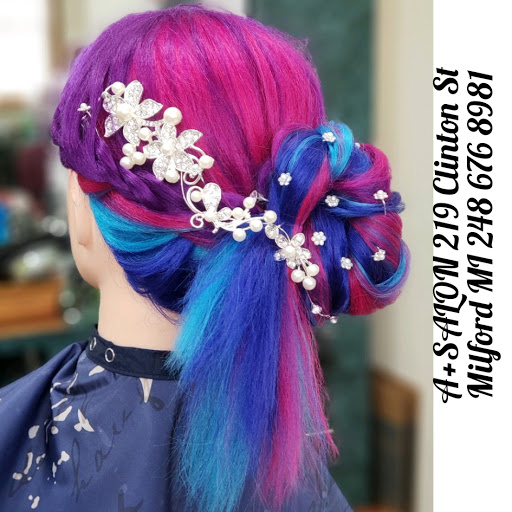 Nail Salon «A+Salon, Nails, Hair & Aesthetics», reviews and photos, 219 Clinton St, Milford, MI 48381, USA