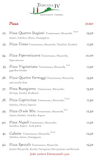 Restaurant Toscana IV - Pizzeria Restaurant à Bad Herrenalb (la carte)