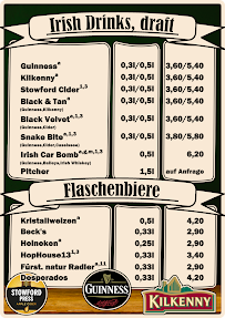 Bar The Harp 'Irish Pub Rottweil' à Rottweil (la carte)