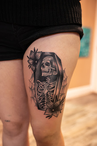 Explore silhouette tattoo ideas, creative tattoo ideas in Leesville, available at Revolution Ink Tattoo and Art Gallery