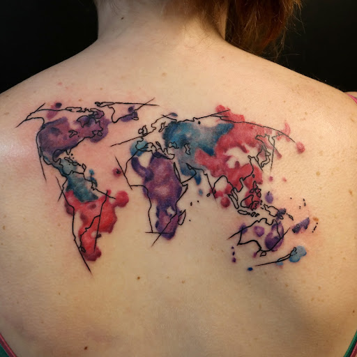 Explore front thigh tattoo ideas for women, creative tattoo ideas in Fort Wayne, available at Tattoo Fort Wayne