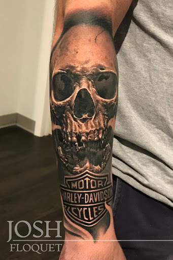 Explore colorful flower tattoo ideas, creative tattoo ideas in Bridgeport, available at Pike Street Studios Tattoo and Body Piercing