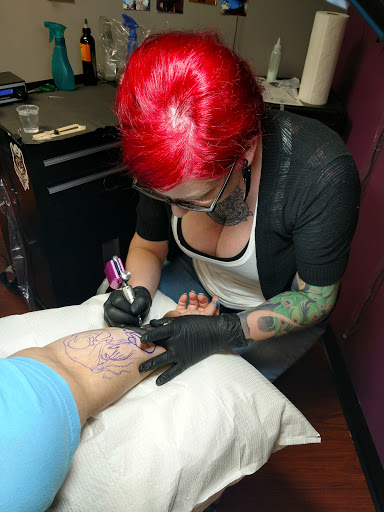 Explore thigh tattoo ideas for men, creative tattoo ideas in Coldwater, available at Relevant Tattoo and Piercing