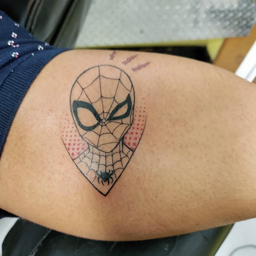 Explore santa muerte tattoo ideas, creative tattoo ideas in Miami, available at Tattoos by Lou Miami - North Miami