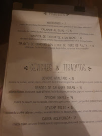 Tupaq à Bordeaux menu