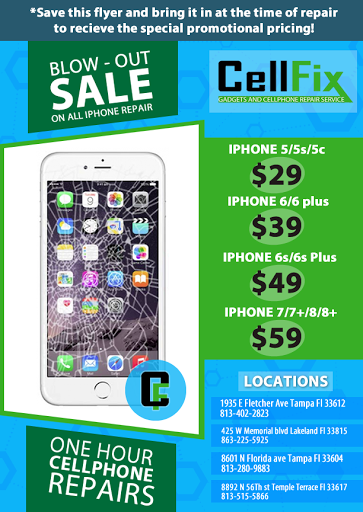 Electronics Repair Shop «Cell Fix Inc», reviews and photos, 8601 N Florida Ave, Tampa, FL 33604, USA
