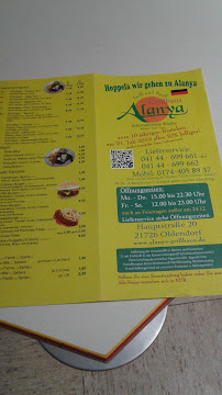 Carte du Alanya Grillhaus à Oldendorf