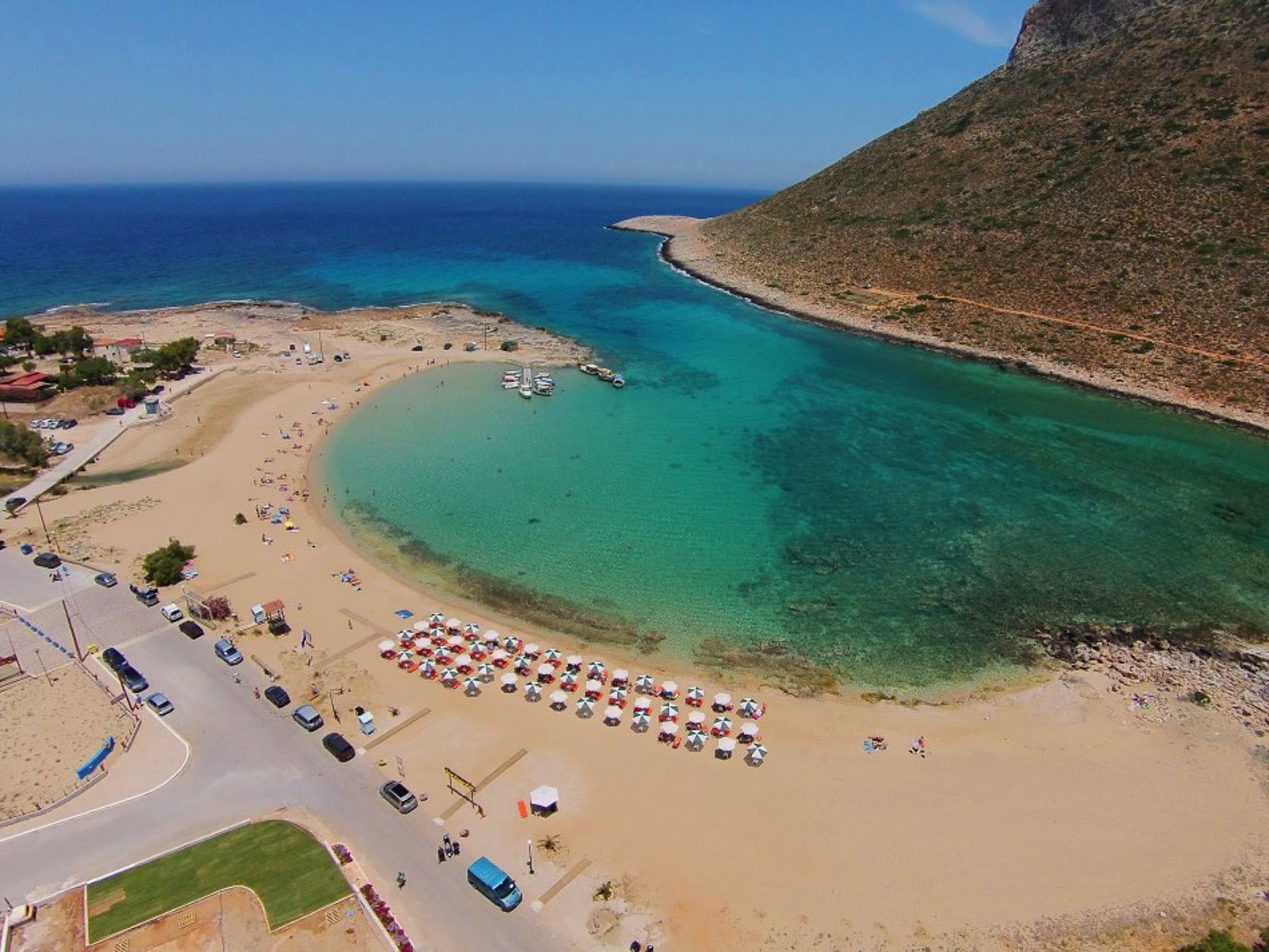 Photo of Stavros Beach with bright sand surface