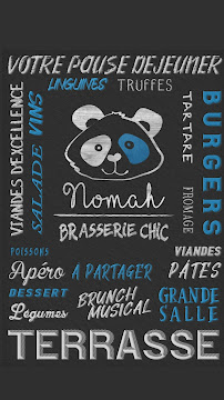 Carte du NOMAH Restaurant Club Ajaccio à Ajaccio