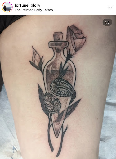 Explore tattoo ideas for ladies back, creative tattoo ideas in Tucson, available at The Painted Lady Tattoo