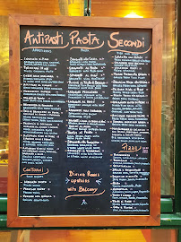 Carte du Trattoria La Scogliera à Manarola