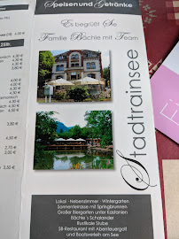 Stadtrainsee Restaurant à Waldkirch menu