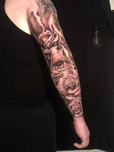 Explore white tiger tattoo ideas, creative tattoo ideas in Sunbury, available at Absinthe Tattoo