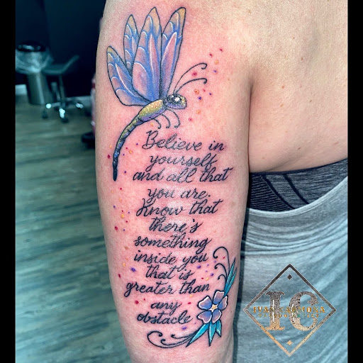 Explore ford mustang tattoo ideas, creative tattoo ideas in Sioux Falls, available at Starry Eyed Studio