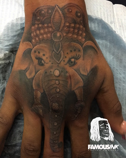 Explore small ear tattoo ideas, creative tattoo ideas in Hammond, available at Famous Ink, Inc.