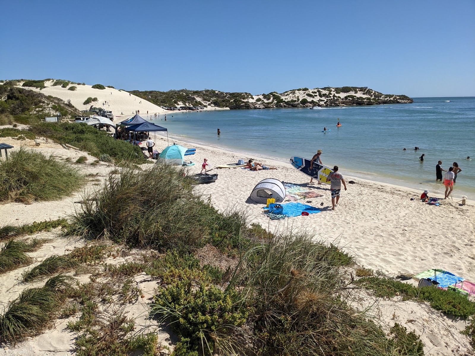 Foto van Sandy Cape Beach met wit zand oppervlakte