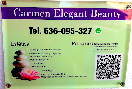 Carmen Elegant Beauty. Estética avanzada C. Maestro Federico Beleña, 3, 02230 Madrigueras, Albacete, España