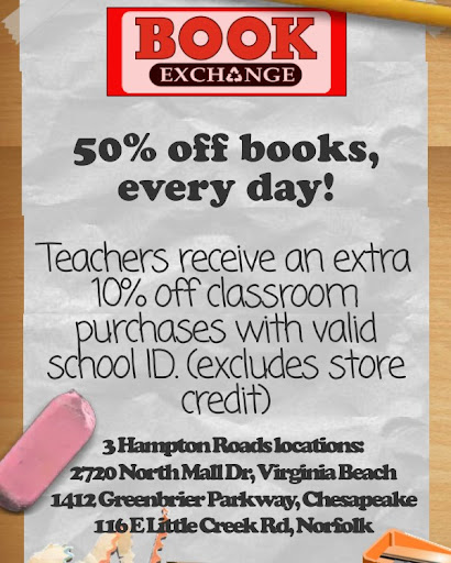 Used Book Store «Book Exchange», reviews and photos, 116 E Little Creek Rd, Norfolk, VA 23505, USA