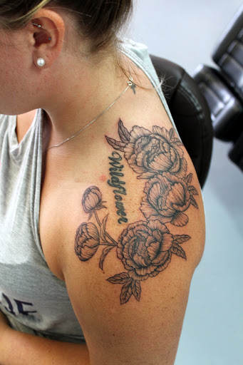 Explore patchwork tattoo ideas, creative tattoo ideas in Fort Myers, available at Tiger Lotus Tattoo and Piercing