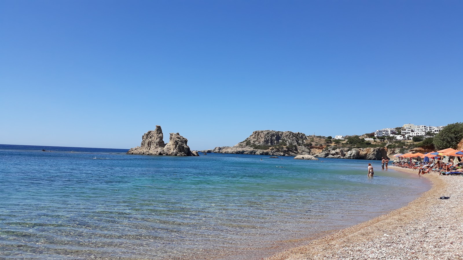 Foto van Votsalakia beach en zijn prachtige landschap