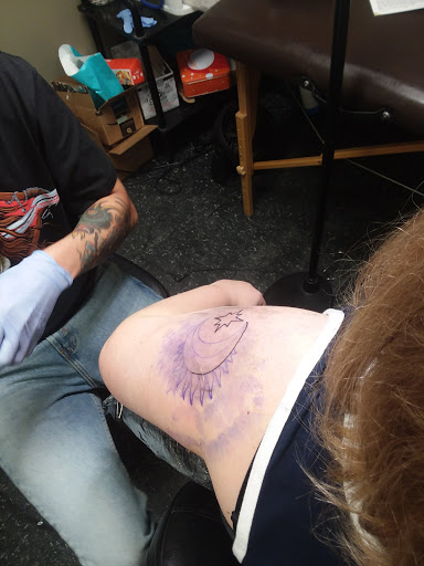 Explore umbreon tattoo ideas, creative tattoo ideas in Lincoln, available at Iron Brush Tattoo