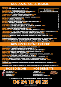 Menu du Mamma Mia Pizza Istres à Istres