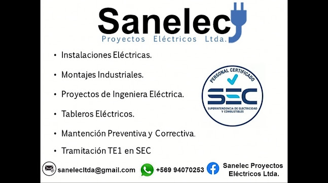 Sanelec Proyectos Eléctricos Ltda - Metropolitana de Santiago