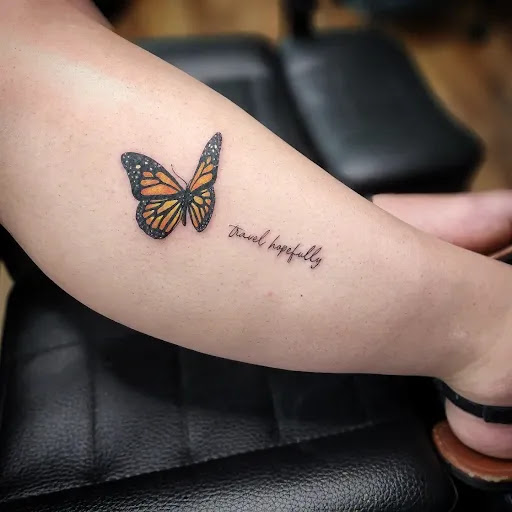 Explore flip flop tattoo ideas, creative tattoo ideas in Minocqua, available at Whisky Rose Tattoo Parlor