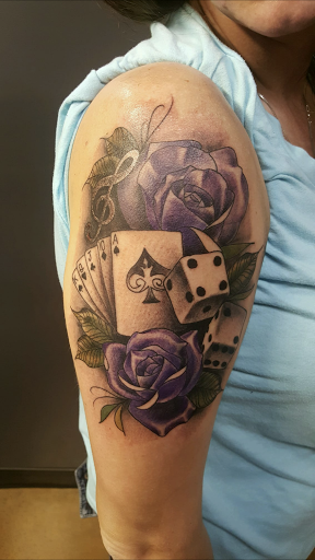 Explore solar eclipse tattoo ideas, creative tattoo ideas in Johnson City, available at Little Chicago Tattoo Company LLC