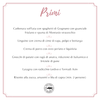 Hosteria Alla Vecchia Pesa à Orgnano carte