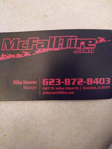 Auto Repair Shop «McFall Tire & Auto Repair», reviews and photos, 10817 W Indian School Rd, Avondale, AZ 85392, USA
